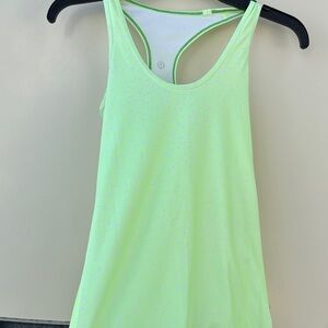 lululemon athletica Light Green Tank Top